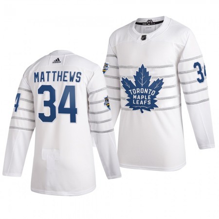 Camisola Toronto Maple Leafs Auston Matthews 34 Cinza Adidas 2020 NHL All-Star Authentic - Homem